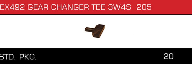 EX492 GEAR CHANGER TEE 3W4S 205